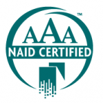 NAID AAA Certified logo Land Shark Shredding AAA Certified