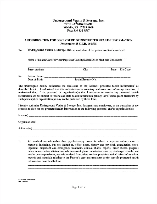 HIPAA-Disclosure Wichita