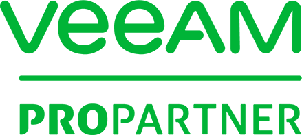 Veeam data backup and disaster recovery solutions logo.