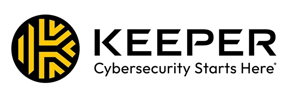 Keeper password management and cybersecurity logo.